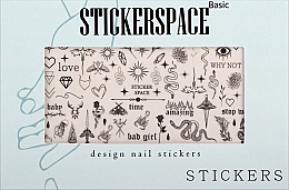 Духи, Парфюмерия, косметика Дизайнерские наклейки для ногтей "Tattoo" - StickersSpace