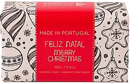 Парфумерія, косметика Натуральне мило з ароматом смаженого мигдалю - Essencias De Portugal Feliz Natal Merry Christmas