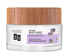 Нормалізувальний розгладжувальний крем для обличчя - AA Cosmetics Enjoy Nature Bakuchiol Normalising Smoothing Day&Night Cream — фото N2