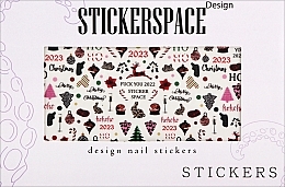 Духи, Парфюмерия, косметика Дизайнерские наклейки для ногтей "Marry Christmas" - StickersSpace