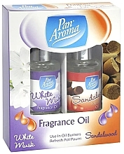 Набір ароматичних олій - Pan Aroma Fragrance Oil White Musk & Sandalwood (fr/oil/2x10ml) — фото N1