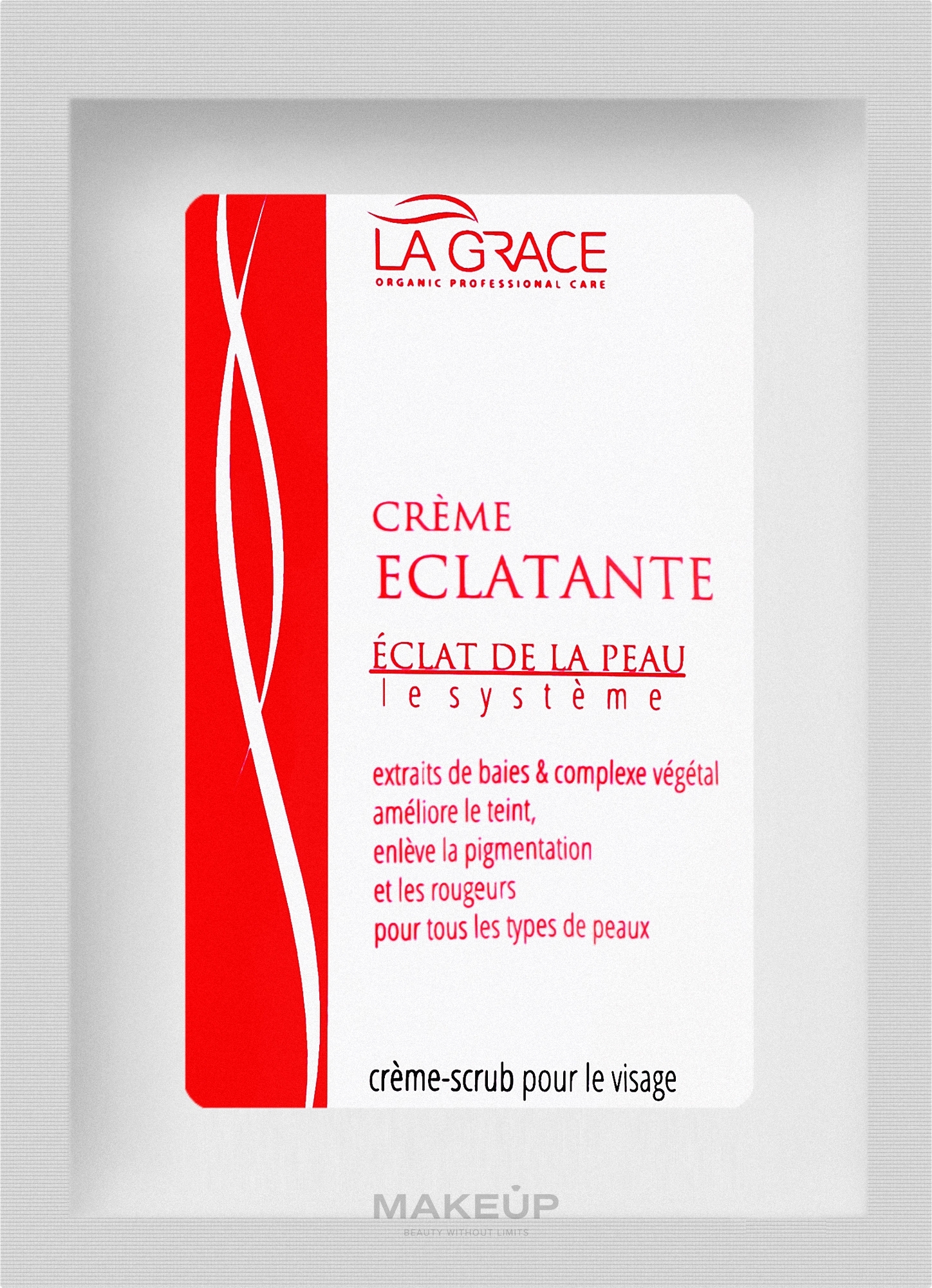 Крем для обличчя "Сяйво шкіри" - La Grace Eclat De La Peau Creme Eclatante (пробник) — фото 7ml