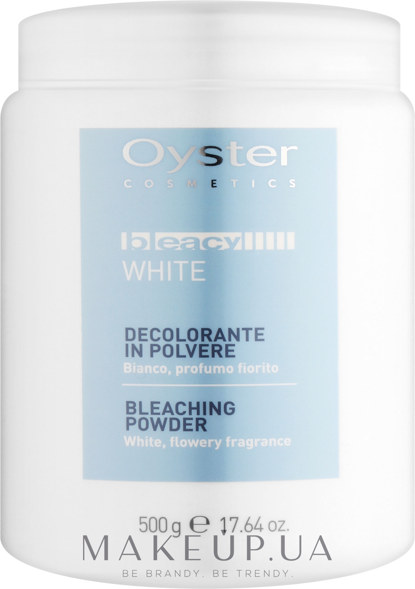 Пудра освітлювальна для волосся, біла - Oyster Cosmetics Bleacy Bleaching Powder White — фото 500g