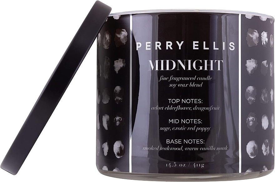 Ароматична свічка - Perry Ellis Midnight Fine Fragrance Candle — фото N2