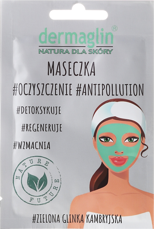Очищающая и регенерирующая маска для лица - Dermaglin Antipollution Face Mask — фото N1