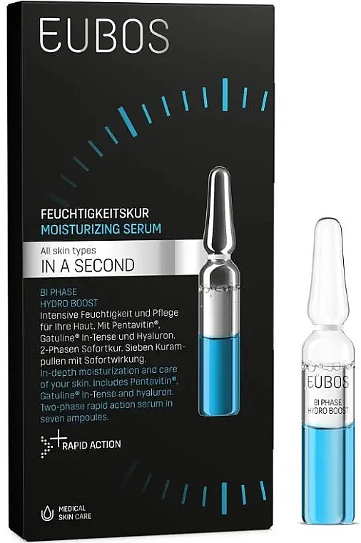 Зволожувальна сироватка для зневодненої шкіри - Eubos Med In A Second Bi Phase Hydro Boost Serum — фото N1