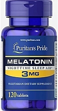 Дієтична добавка "Мелатонін", 3 мг - Puritan's Pride Melatonin — фото N1