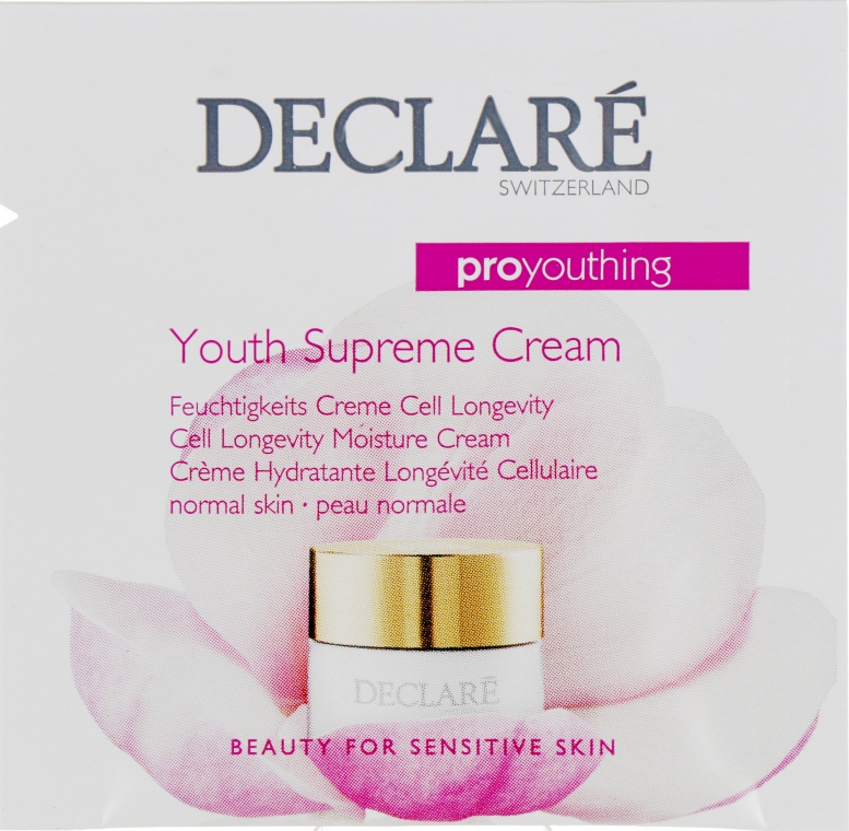 Крем від перших ознак старіння - Declare Pro Youthing Youth Supreme Cream (пробник)