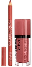 Духи, Парфюмерия, косметика Набор - Bourjois Rouge Edition Velvet Lipstick Beau Brun (lipstick/7.7ml + lip/pencil/1.14g)