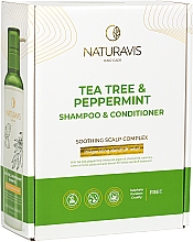 Набор шампунь и кондиционер "Tea Tree & Peppermint" - Naturavis Tea Tree & Peppermint Shampoo & Conditioner Set (shm/500ml + cond/500ml) — фото N3