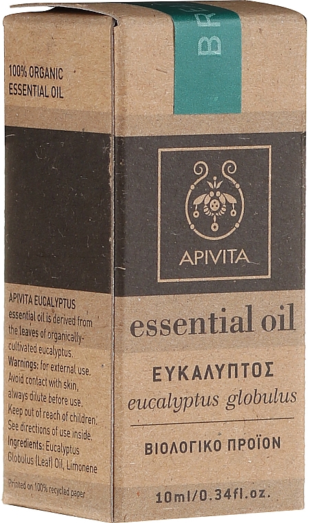 Эфирное масло "Эвкалипт" - Apivita Aromatherapy Organic Eucalyptus Oil  — фото N2