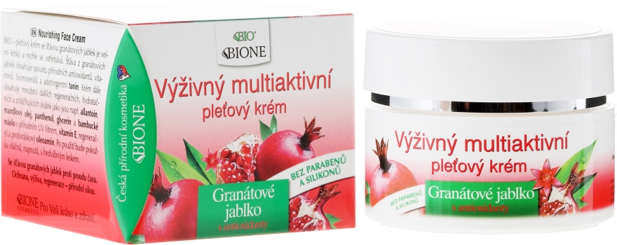 Крем с антиоксидантами - Bione Cosmetics Pomegranate Nourishing Multi-Active Cream With Antioxidants — фото N1