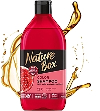 Шампунь для окрашенных волос с гранатовым маслом холодного отжима - Nature Box Color Vegan Shampoo with cold pressed Pomergranate oil — фото N2