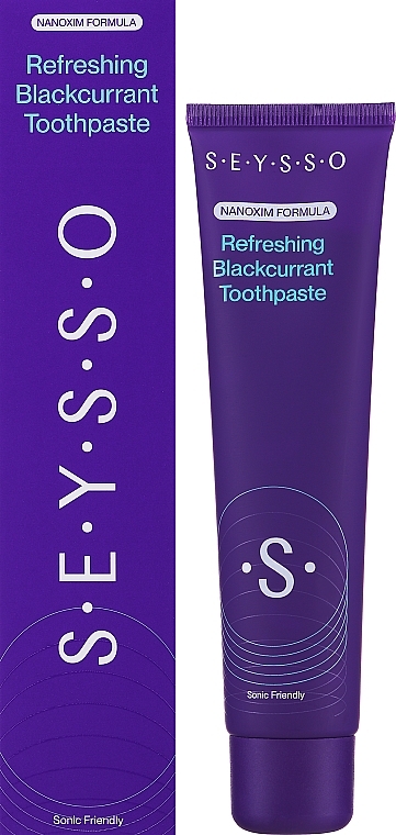 Зубна паста з чорною смородиною - Seysso Refreshing Blackcurrant Toothpaste — фото N2