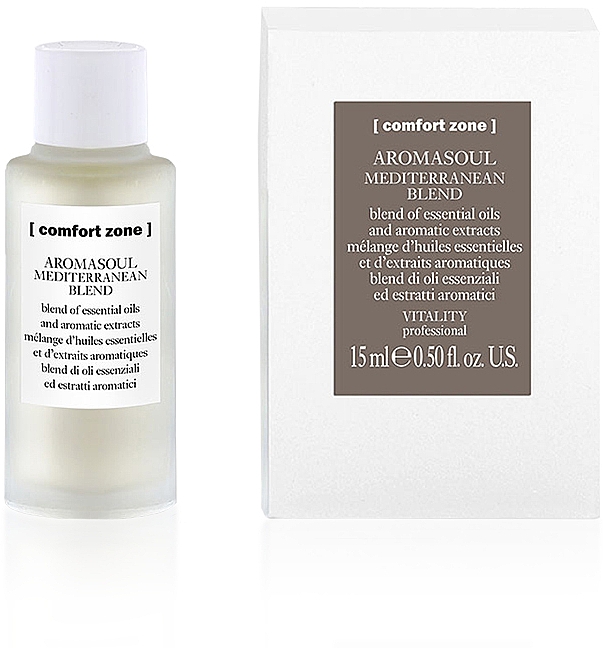 Суміш ефірних олій для тіла - Comfort Zone Aromasoul Mediterranean Blend — фото N1