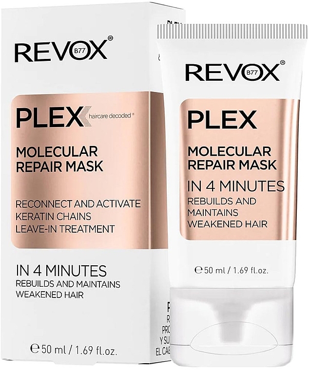 Маска для молекулярного восстановления за 4 минуты - Revox Plex Molecular Repair Mask — фото N1