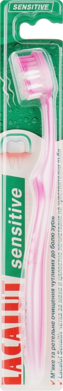 Зубная щетка, розовая - Lacalut "Sensitive" — фото N1