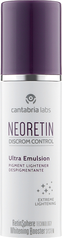 Освітлювальна емульсія для всіх типів шкіри - Cantabria Labs Neoretin Discrom Control Ultra Emulsio — фото N1