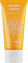 Парфумерія, косметика Сонцезахисний крем для обличчя - Klapp Immun SUN Face Protection Cream SPF30