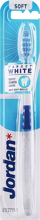 Зубна щітка, м'яка, прозоро-блакитна - Jordan Target White — фото N3