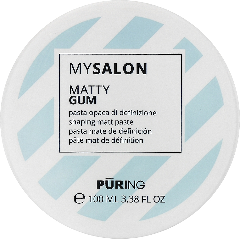 Матова моделювальна паста екстрасильної фіксації - Puring MySalon Matty Gum — фото N1