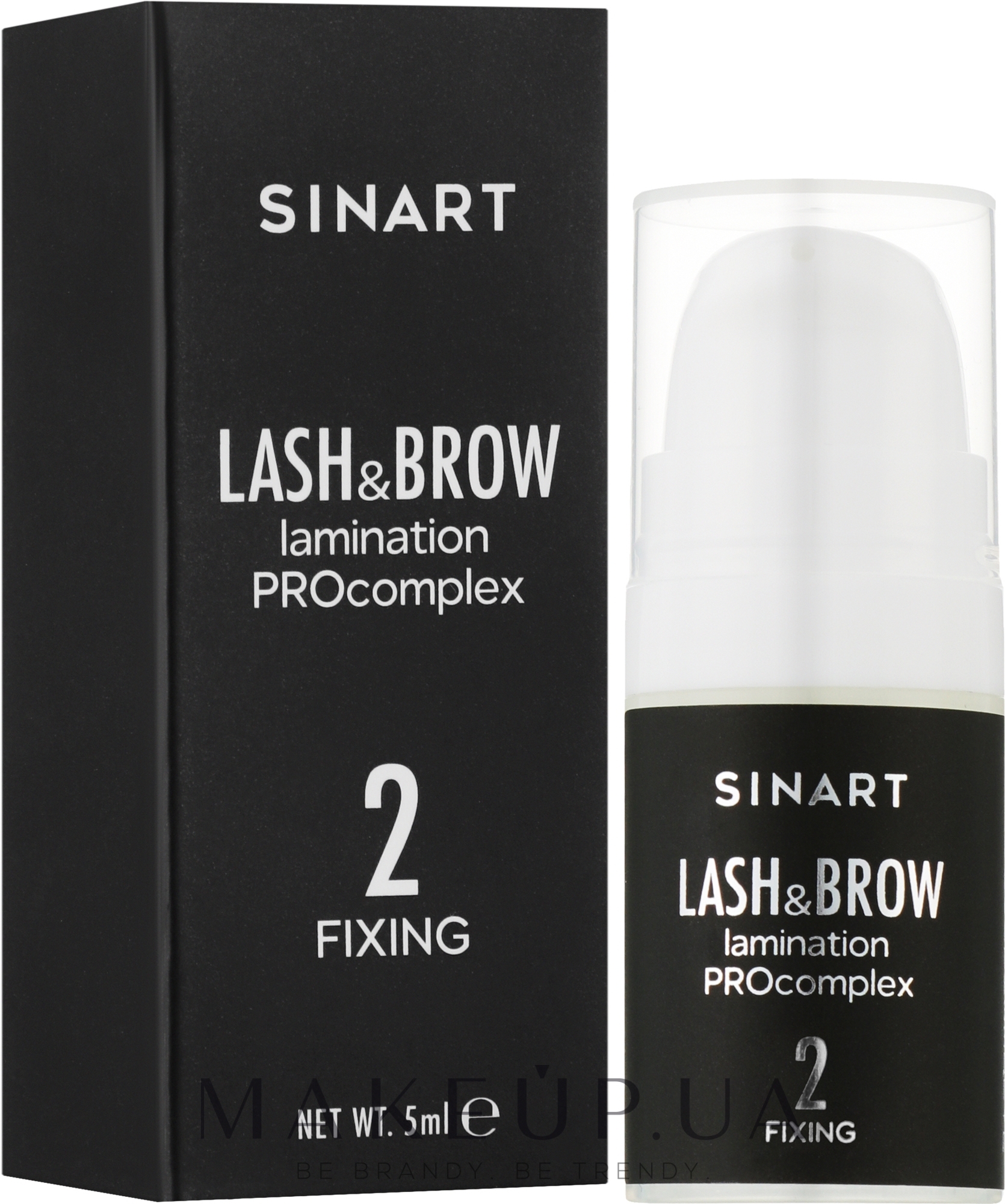 Средство для ламинирования ресниц и бровей - Sinart Lash & Brow Lamination Procomplex 2 Fixing — фото 5ml