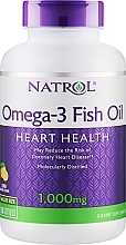 Рыбий жир, 1,000 mg, 150 капсул - Natrol Omega-3 Fish Oil Natural Lemon Flavor — фото N5