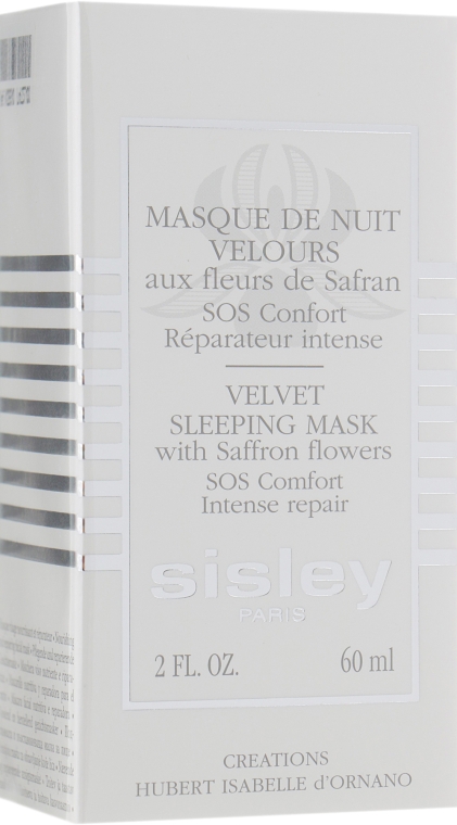 Ночная маска с шафраном - Sisley Velvet Sleeping Mask with Saffron Flower