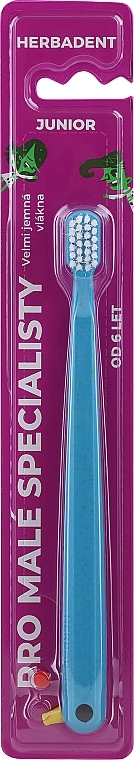 Зубная щетка, ультрамягкая, голубая - Herbadent Original Junior Toothbrush — фото N1