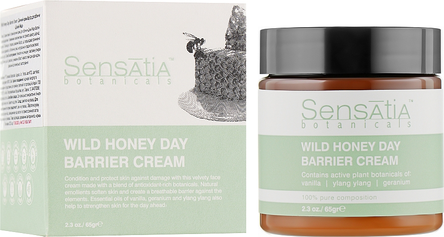 Защитный крем для лица "Дикий мед" - Sensatia Botanicals Wild Honey Day Barrier Cream — фото N2