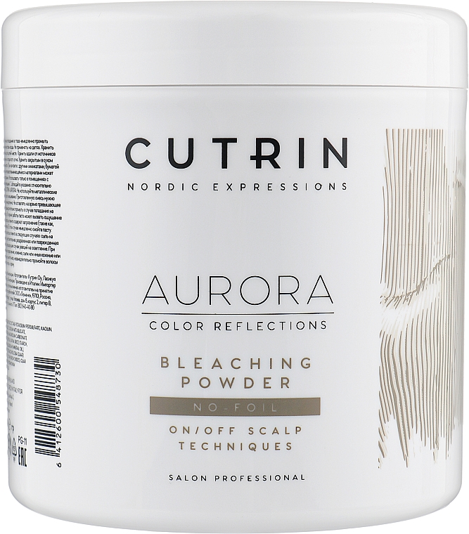Знебарвлювальний порошок для волосся - Cutrin Aurora Bleaching Powder No Foil — фото N1