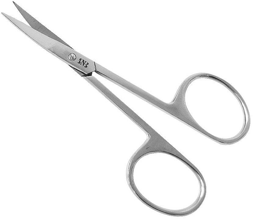 Ножиці для кутикули, вигнуті, 9 см - SNB Professional Cuticle Scissors — фото N1