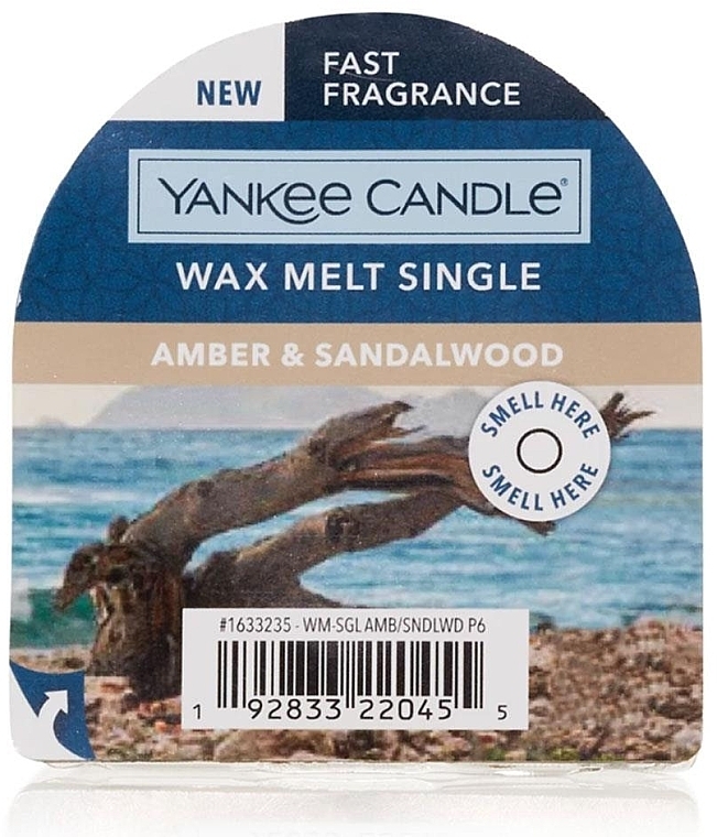 Ароматичний віск - Yankee Candle Wax Melt Amber & Sandalwood — фото N1