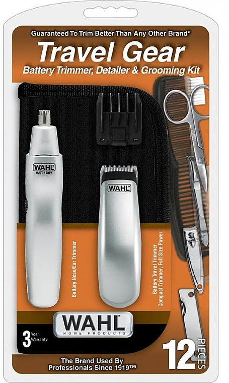 Триммер с набором аксессуаров - Wahl Travel Gear Grooming Kit 9962-1816 — фото N2