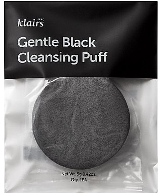 Спонж для умывания - Klairs Gentle Black Cleansing Puff — фото N1