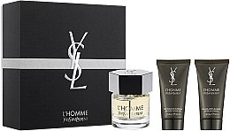 Парфумерія, косметика Yves Saint Laurent YSL L'Homme - Набір (edt/60ml + sh/gel/50ml + a/sh/balm/50ml)