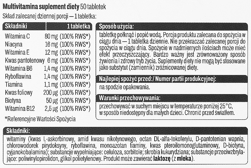 Добавка «Мультивітаміни», в таблетках - Dr. Vita Multivitamin — фото N2