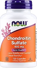 Натуральна добавка "Хондроїтинсульфат", 600 мг - Now Foods Chondroitin Sulfate — фото N1