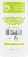 Духи, Парфюмерия, косметика Натуральный дезодорант - Schmidt's Naturals Deodorant Stick Bergamot Lime