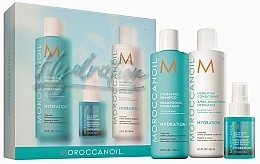 Набор - MoroccanOil Hydration Spring Kit (h/shm/250ml + h/cond/250ml + leave-in cond/50ml) — фото N1