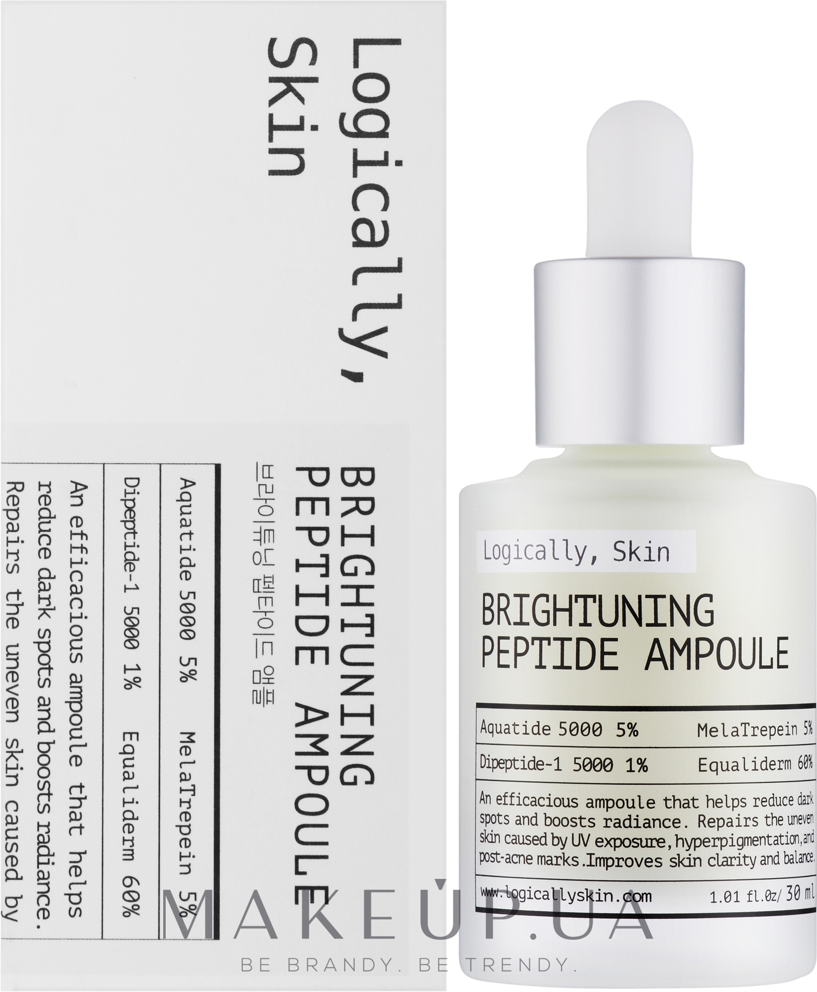 Пептидная ампула для сияния кожи - Logically, Skin Brightuning Peptide Ampoule — фото 30ml