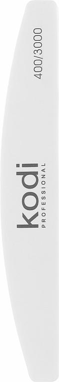 Полировщик для ногтей 400/3000, белый - Kodi Professional — фото N1