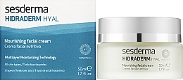 Живильний крем для обличчя - SesDerma Laboratories Hidraderm Hyal Nourishing Facial Сream — фото N2