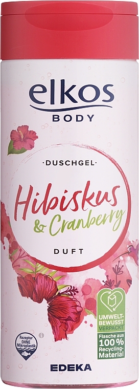 Гель для душу "Гібіскус і журавлина" - Elkos Hibiskus & Cranberry Shower Gel — фото N1