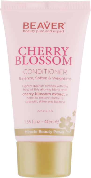 Кондиціонер для щоденного використання з екстрактом квітів Сакури - Beaver Professional Cherry Blossom Conditioner — фото N3