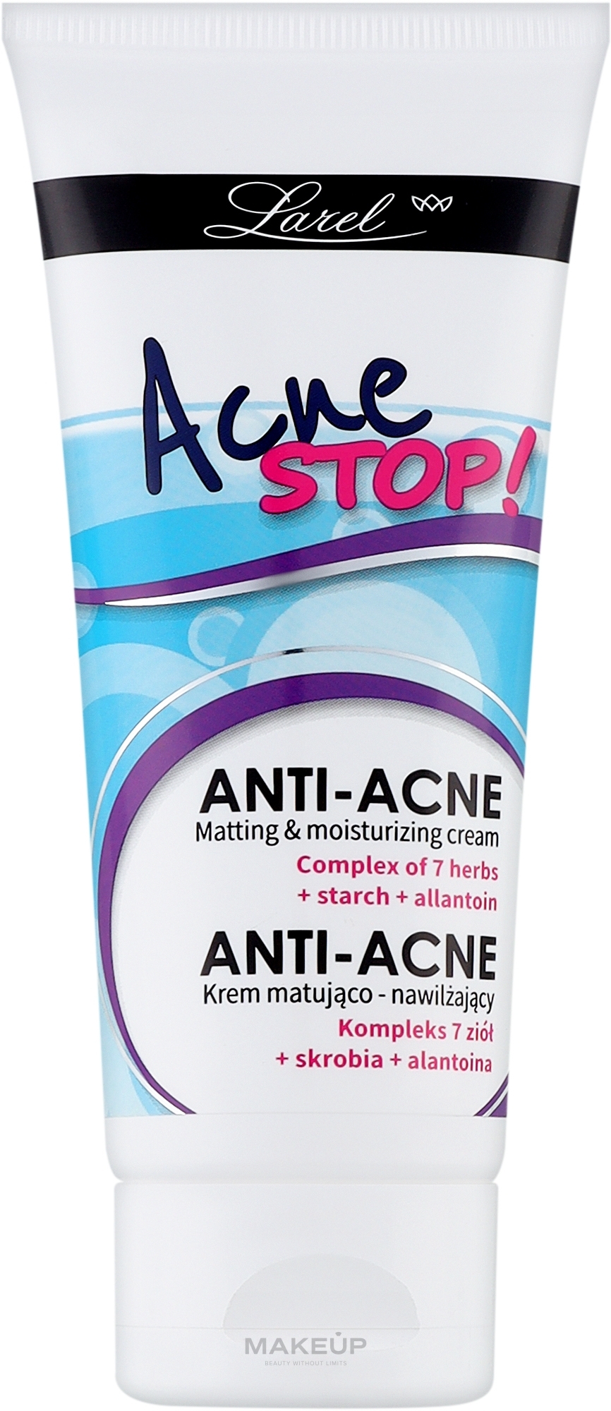 Зволожувальний матувальний крем для обличчя - Larel Acne Stop Cream — фото 100ml