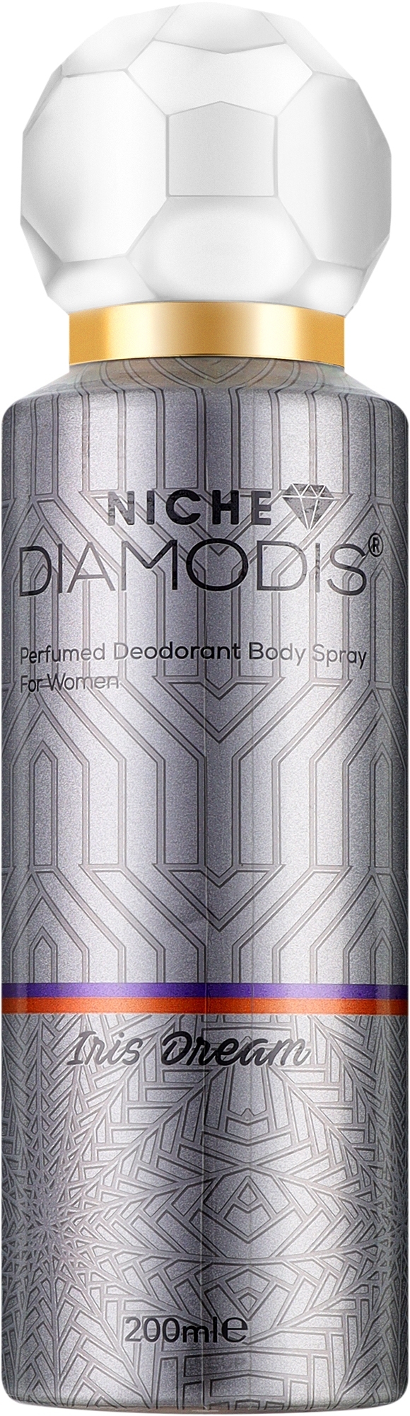 Нішевий дезодорант для тіла - Niche Diamodis Iris Dream Perfumed Deodorant Body Spray — фото 200ml