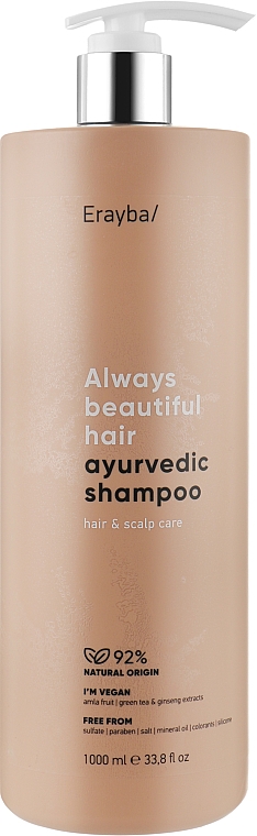 Шампунь для волосся лікувальний - Erayba ABH Ayurvedic Shampoo — фото N3