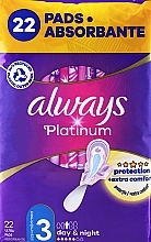 Гигиенические прокладки, размер 3, 22 шт - Always Platinum Protection +Extra Comfort Day&Night — фото N10
