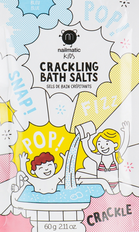 Шипляча кольорова сіль для ванни - Nailmatic Colored Bath Salts — фото N1